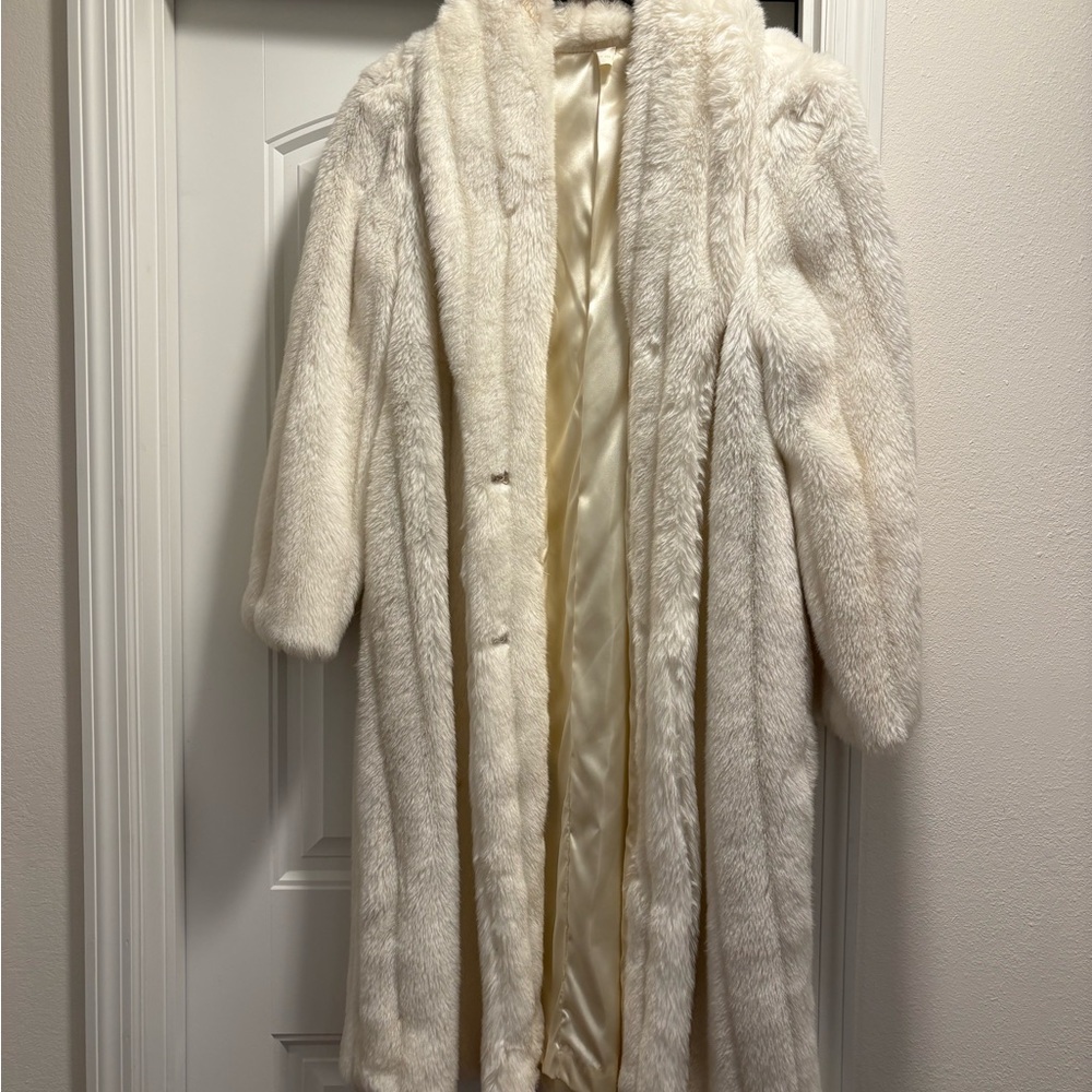 Wilsons Leather Cream Teddy Jacket